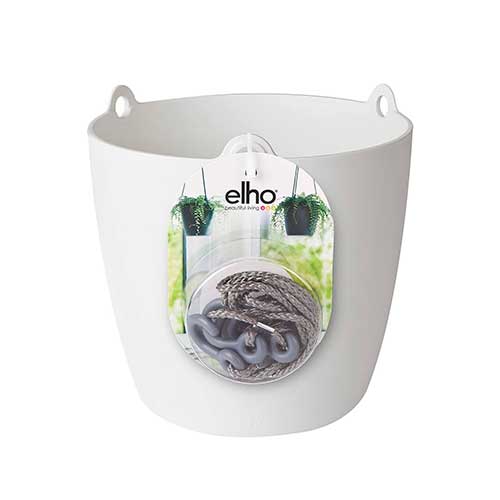 Maceta colgante gris