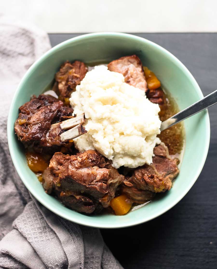 Guiso de cordero con pumpkin spice en Instant Pot