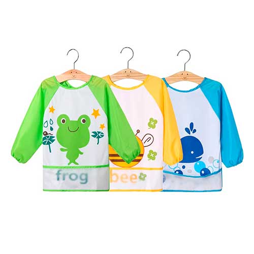 3 baberos 1-2 años impermeables