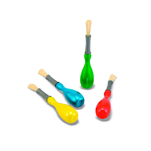 4 pinceles de mango grueso