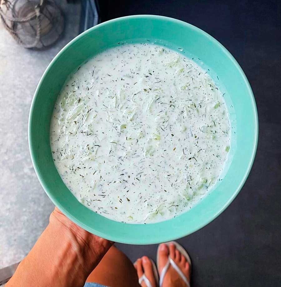 Receta de tzatziki